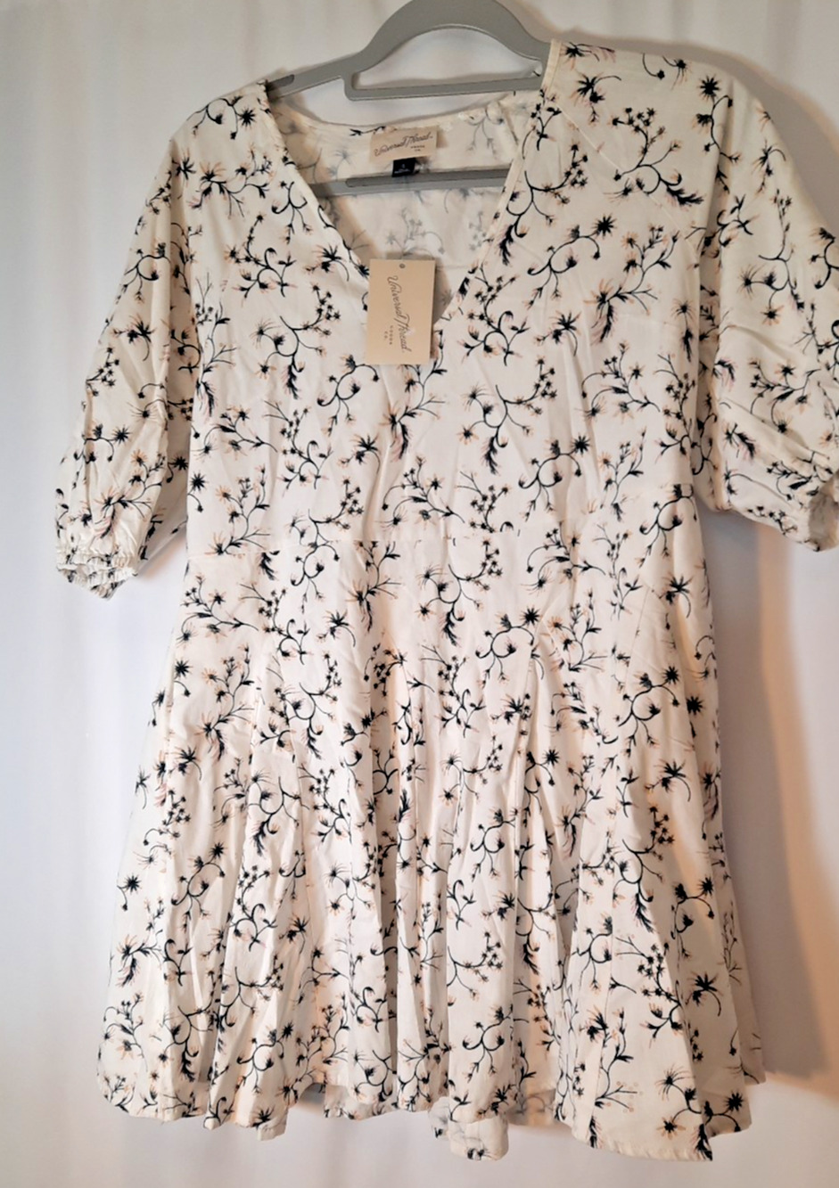 Women's Bell Elbow Sleeve Mini A-Line Dress - Universal Thread NWT Small